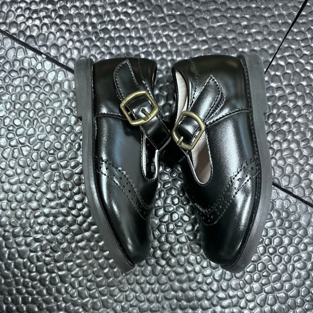 Felix & Flora Mary Jane Black Dress Shoes size 6 toddler
